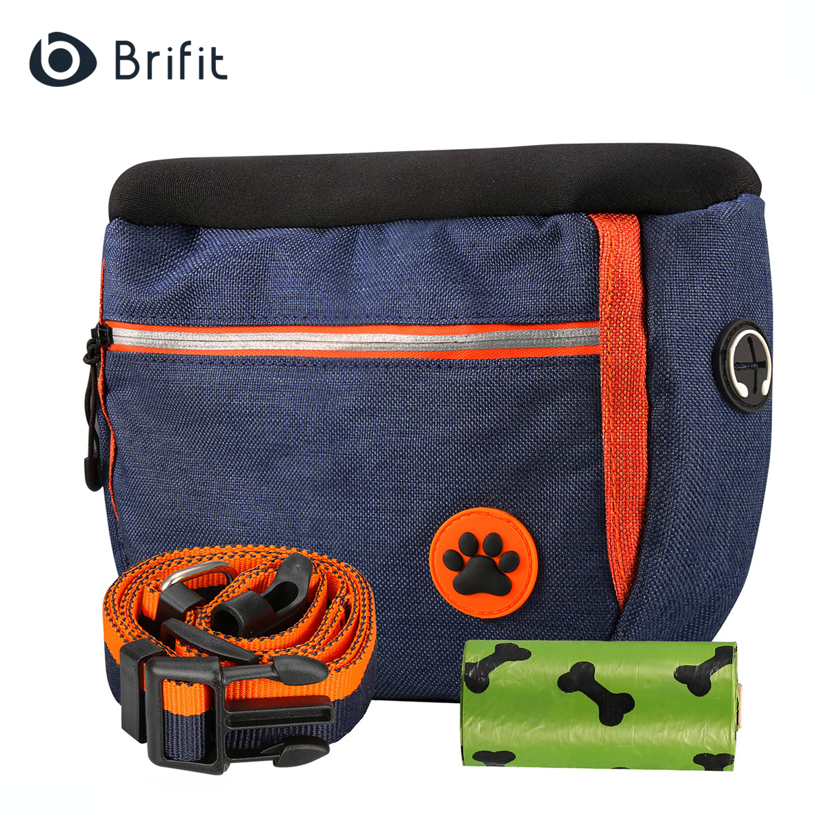 Brifit Dog Treat Pouch Bag để huấn luyện Vật nuôi di động bằng vải Oxford thumbnail