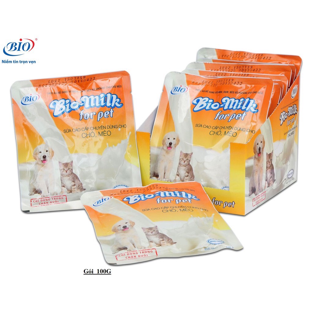 [HCM] Sữa bột dành cho chó mèo Bio-milk for pet 100gr
