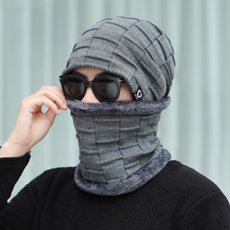 Mũ Len Kèm Khăn Siêu Ấm TT97