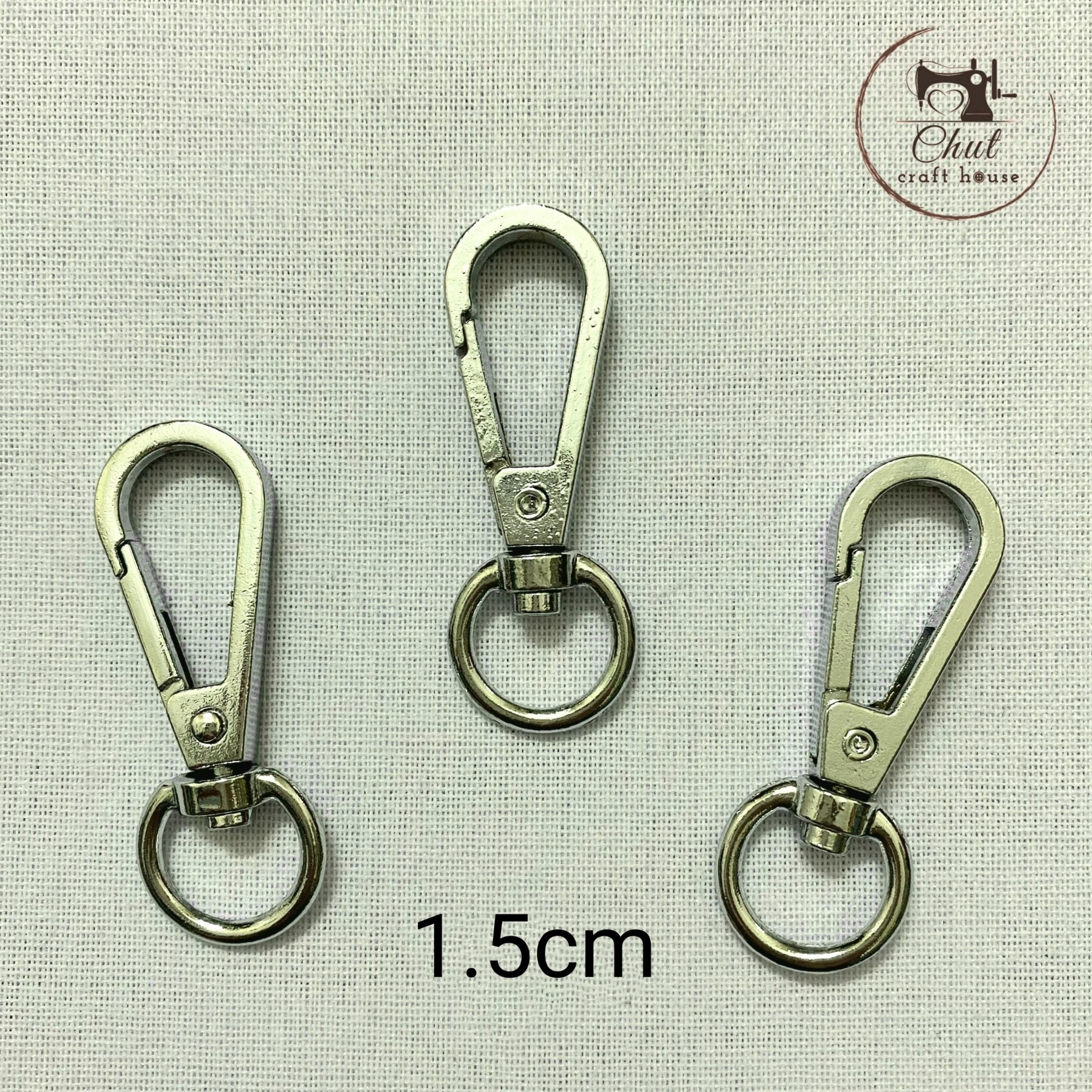 [Set 4 chiếc] Khoen móc càng cua BẠC - Phụ kiện may túi cặp balo - Đủ size Giá xưởng