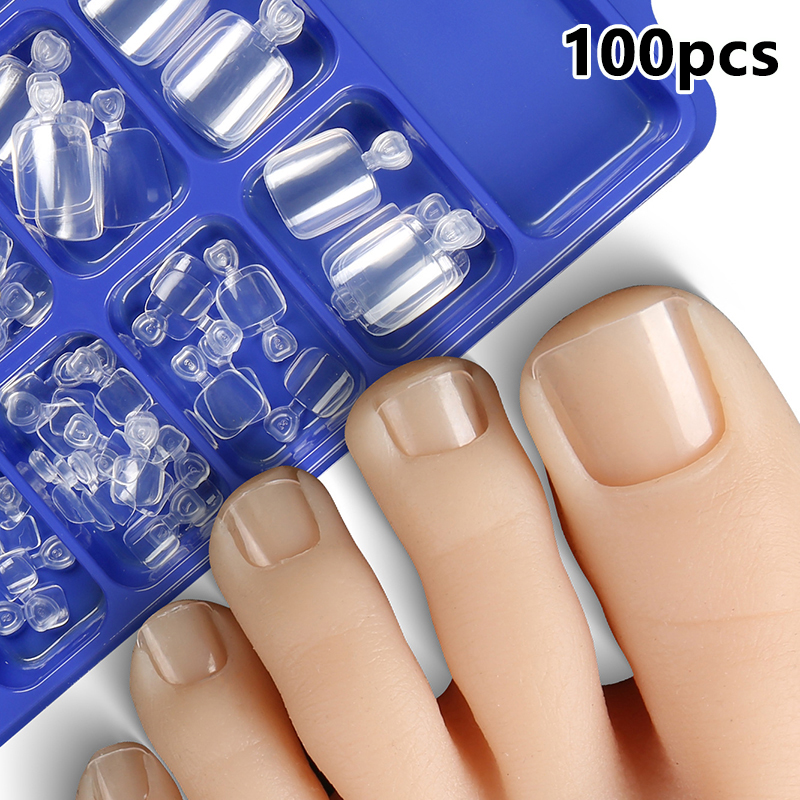 100pcs%20Fake%20Toenail%20Press%20On%20Toe%20Foot%20Full%20Cover%20Nails%20Art%20Tips%20Fast%20Wearable%20DIANGUI%20-%20Image%207
