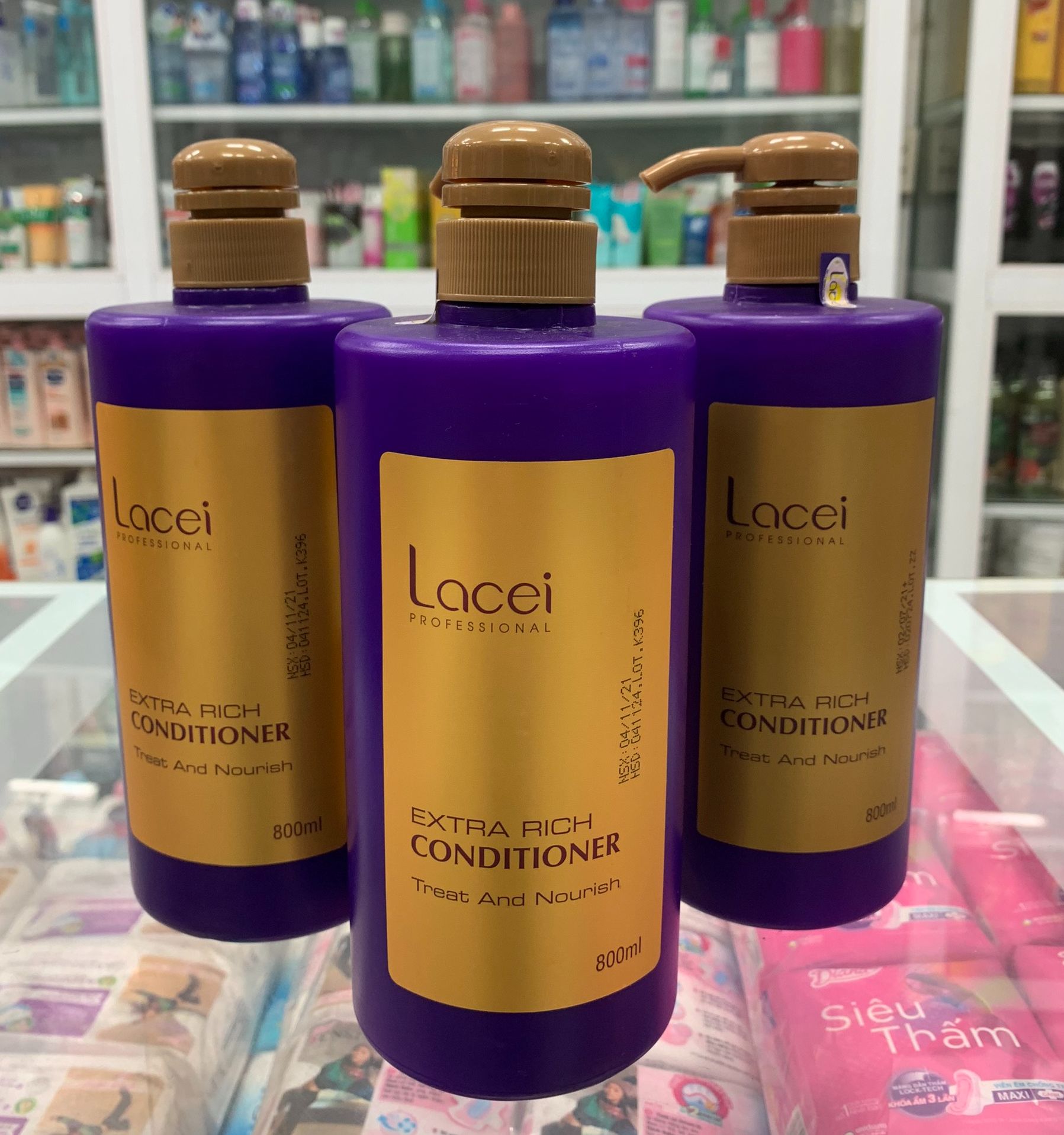 [HCM]Dầu xã LACEI EXTRA RICH TREAT AND NOURISH 800ML (TÍM)