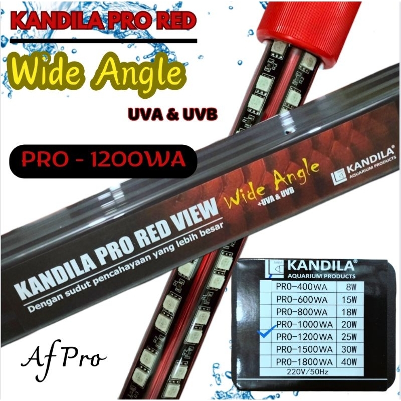 KANDILA PRO RED VIEW WIDE ANGLE PRO 1500 LAMPU LED CELUP TANNING AQUARIUM AQUASCAPE