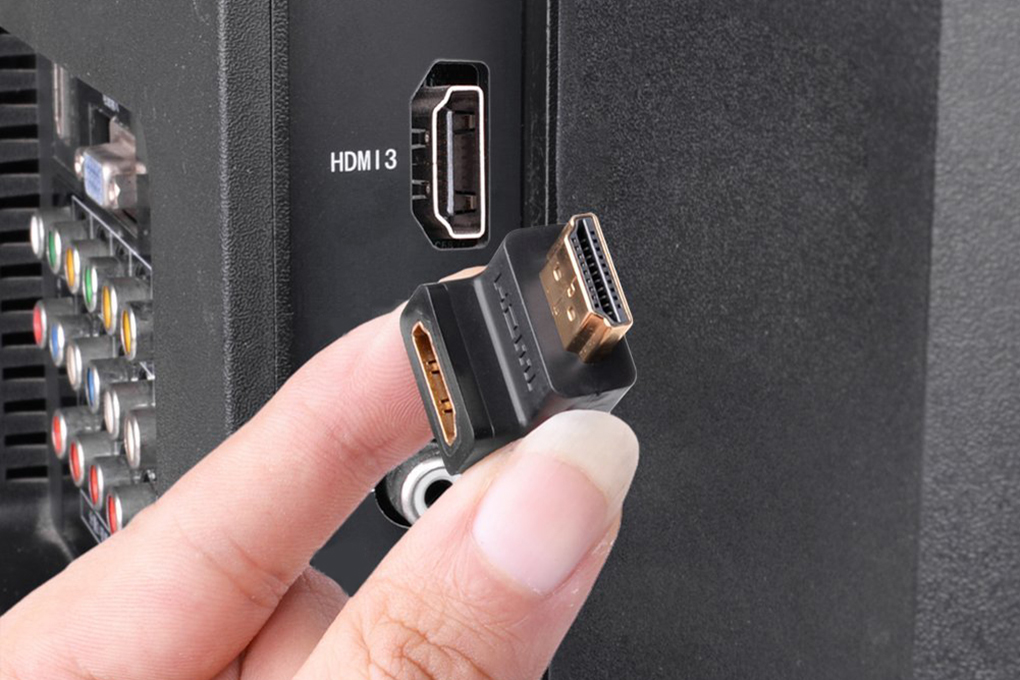 Đầu nối HDMI vuông góc 90 độ Ugreen 20109 (bẻ xuống) Chính Hãng