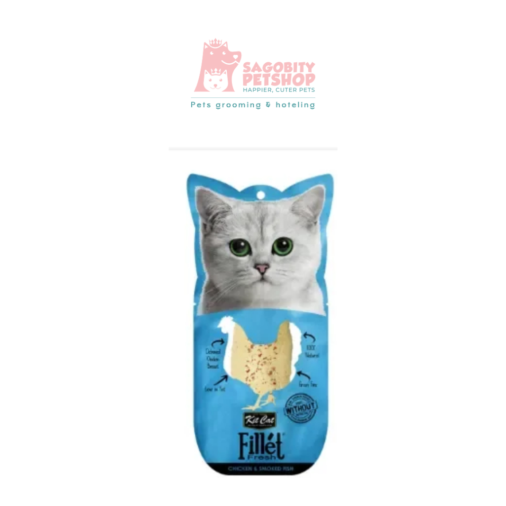 Snack phi lê dành cho mèo KIT CAT Fillet Fresh 30g - Nhiều vị