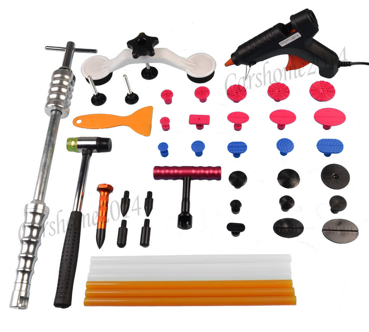 PDR Slide Hammer Puller Premium Lifter Kit Paintless Dent Repair Tabs ...