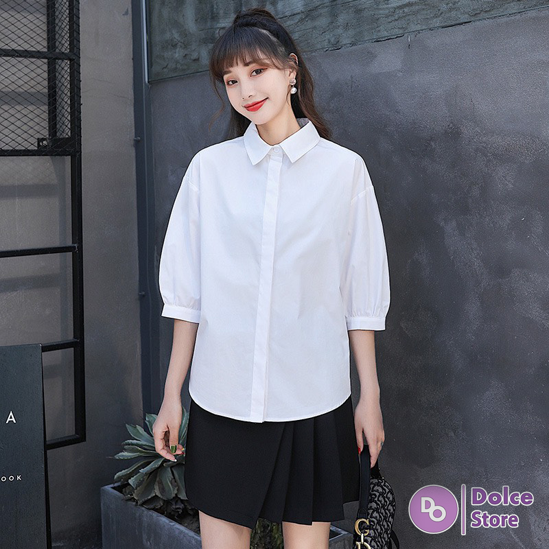 Áo sơ mi công sở nữ tay lỡ - Dolce