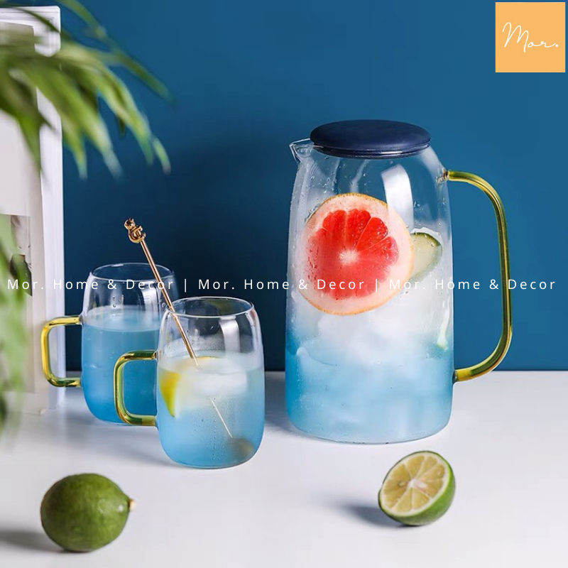 Bộ bình nước thủy tinh chịu nhiệt - 1.6L