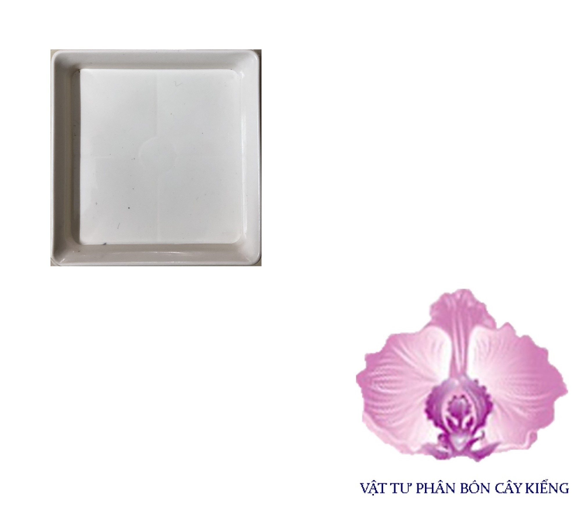 Đĩa lót chậu Vuông 9cm - #063D#