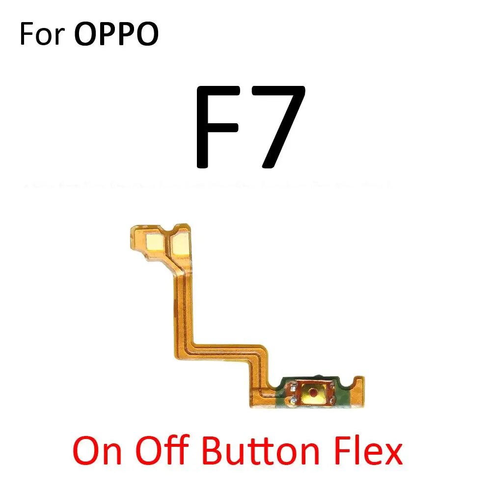 NEW Switch Power ON OFF Key Mute Silent Volume Button Ribbon Flex Cable For OPPO F1 F1s F3 Plus F5 Youth F7. 