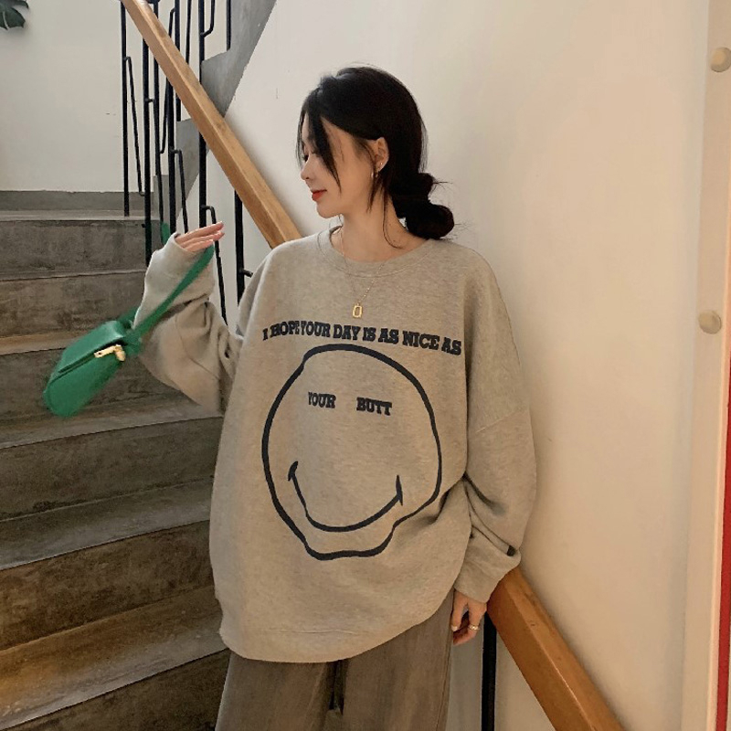Guima women's sweatshirt women's round neck sweatshirt