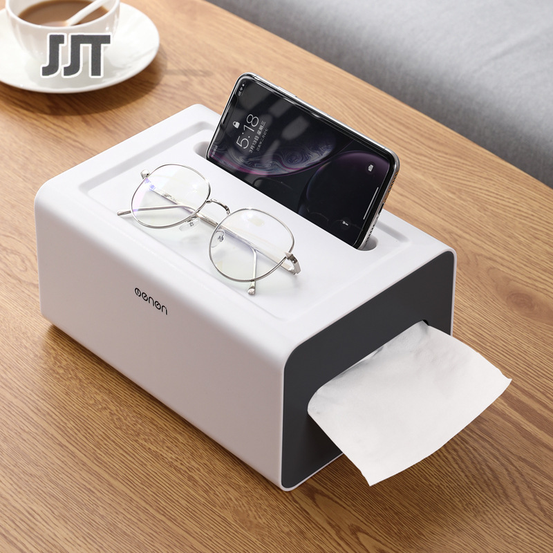 Desktop tissue box, multifunctional creative storage box, home living room coffee table, paper drawer, mini desktop small trash can