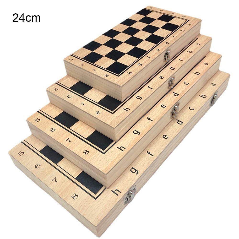 Three-in-one Chess Toy, Wooden Material ,Leisure Entertainment Game ,Foldable, Multi-function, Portable, Puzzle Chess, Boy Girl