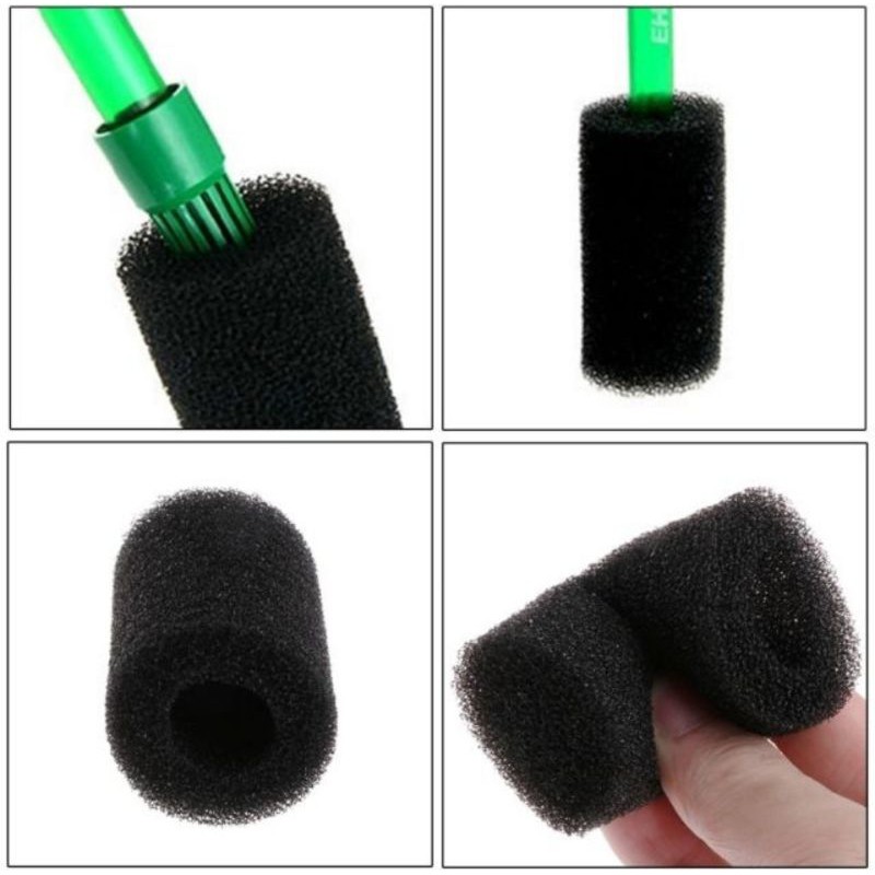 Bịch tép mút xốp, đầu bịt tép, ngăn rác cá - tép chui vào lọc