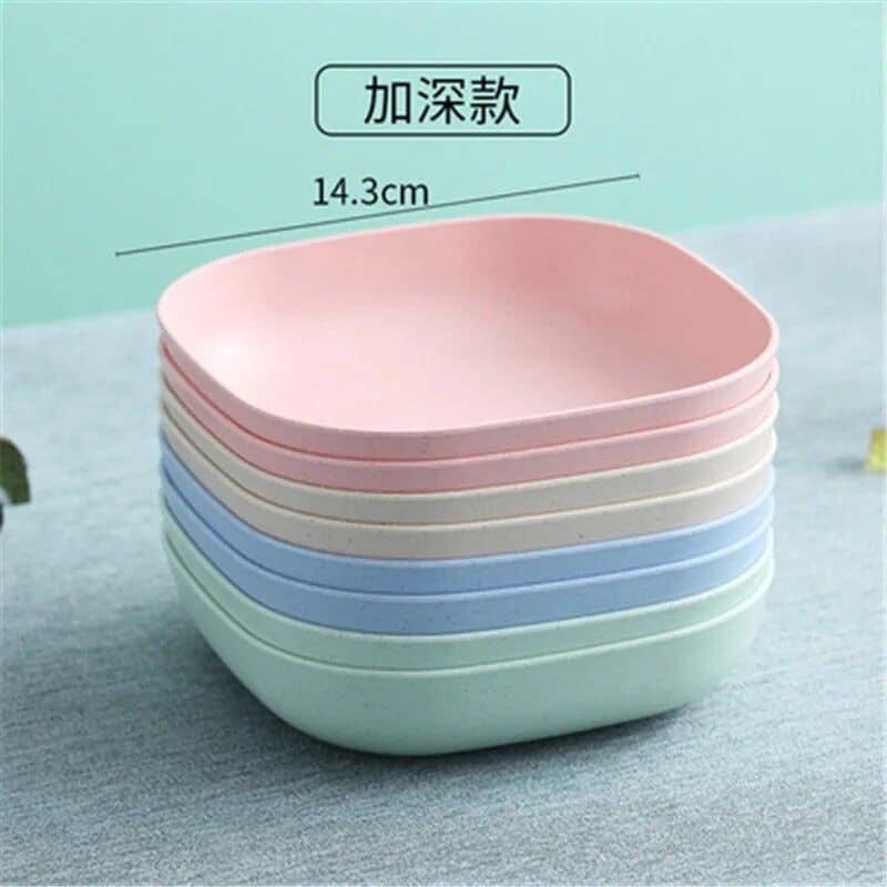 SET 8 CHIẾC ĐĨA LÚA MẠCH MẪU MỚI TONE MÀU PASTEL NGỌT NGÀO /COMBO 8C ĐĨA LÚA MẠCH