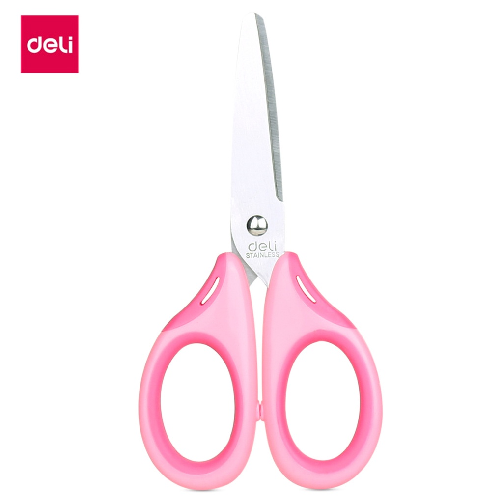 School Scissors 135mm Soft-touch Cartoon Hand Paper Scissors kids ...