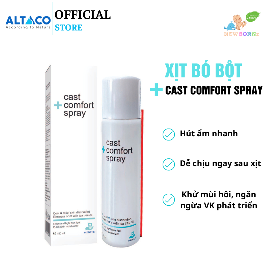 Xịt bó bột Medtec Cast Comfort Spray- Giảm ngứa, khó chịu, kháng khuẩn, khử mùi hôi, cảm giác dễ chịu ngay sau xịt - Nhập khẩu Thái Lan thumbnail