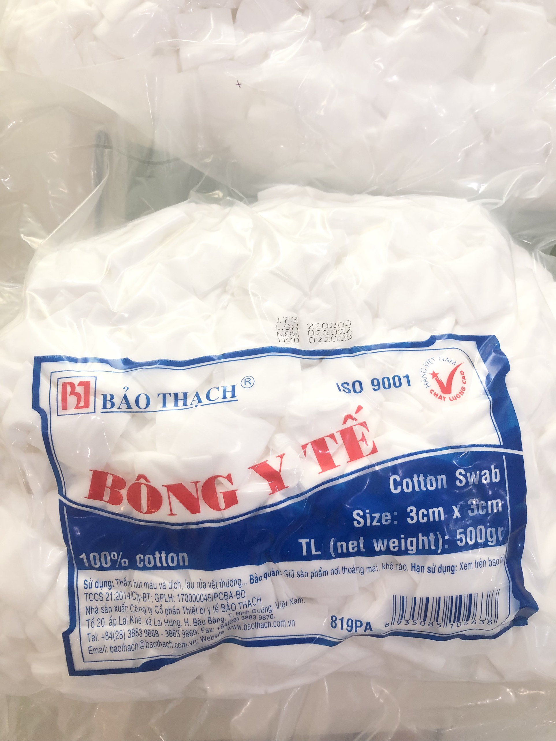 Bông Y Tế Cắt Sẵn Nhiều Size