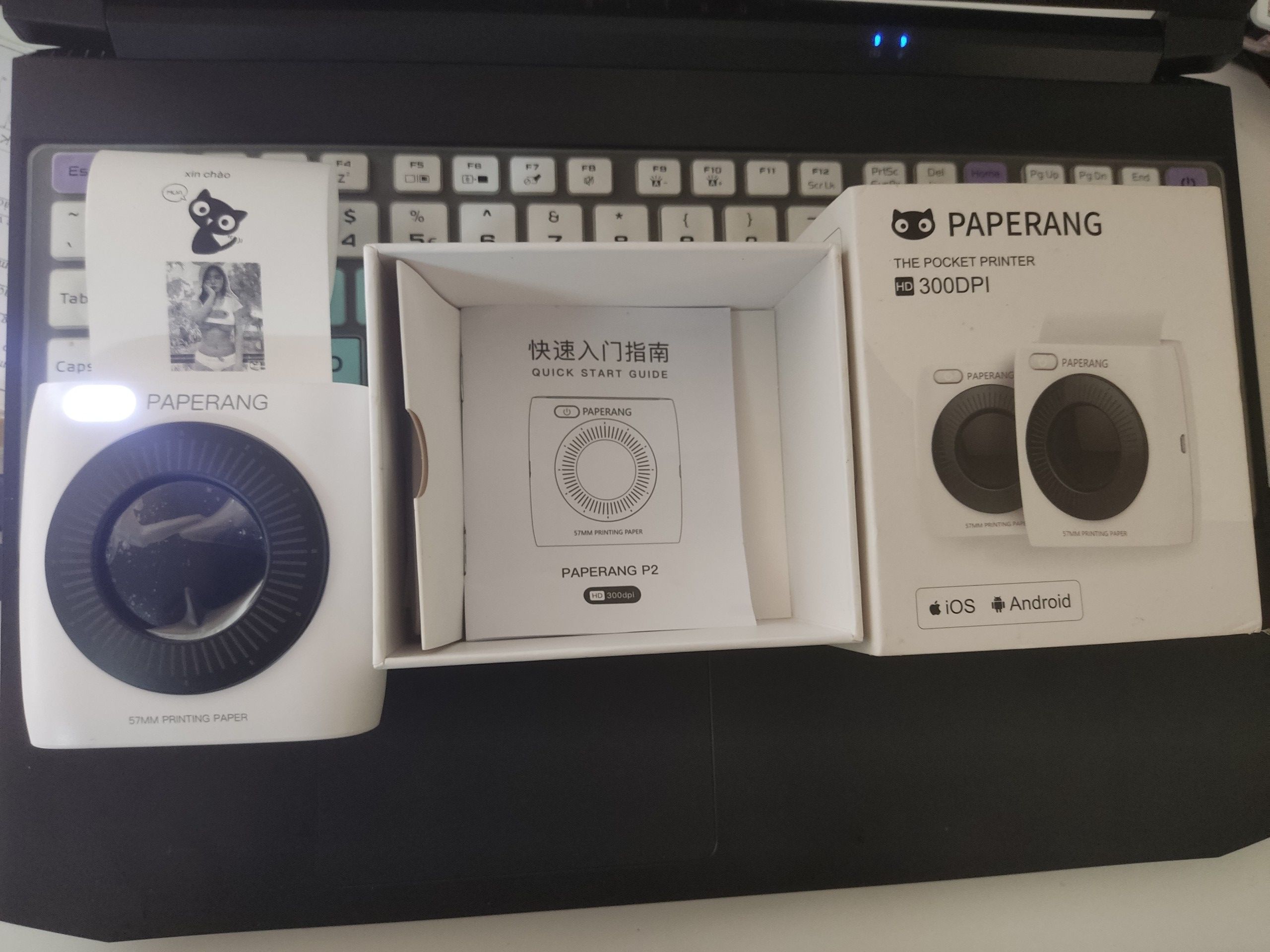Máy in mini máy in nhiệt mini paperang p2