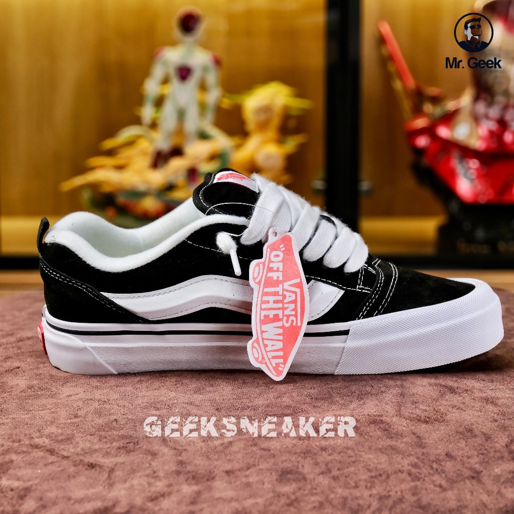 [GeekSneaker] Giày Sneaker Cổ Thấp Vans Knu Skool Black White