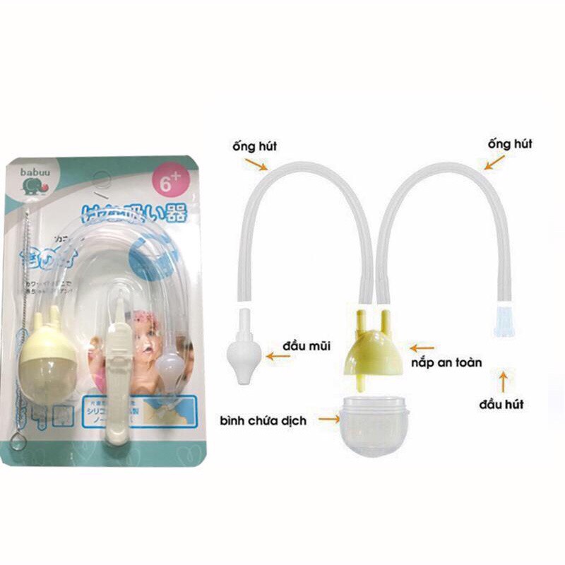 Dụng Cụ hút mũi kèm gắp gì cho bé yêu Babuu