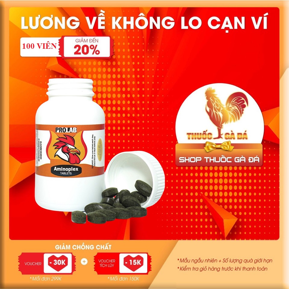 Aminoplex prolab dinh dưỡng, tăng bo, nước máu tốt dành cho gà đá