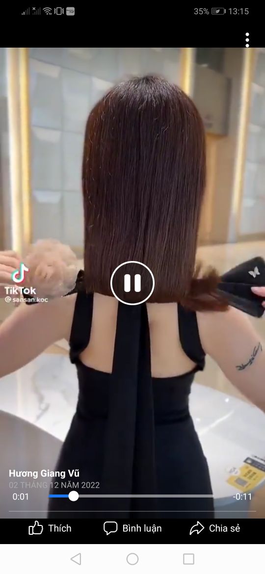 LZD 2 thanh cuốn búi tóc hoa Hàn Quốc