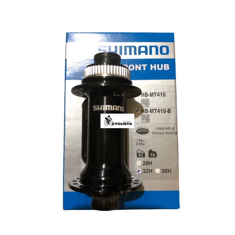 SHIMANO Deore HB-MT410-B 110x15mm E-Thru Axle Center Lock 32H Disc ...