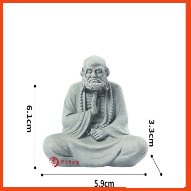 Tượng cụ đạt ma sư tổ - đá sa thạch