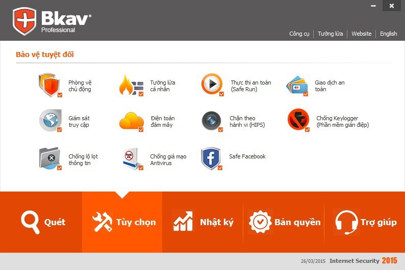 5c phần mềm diệt virus BKAV PRO 2023
