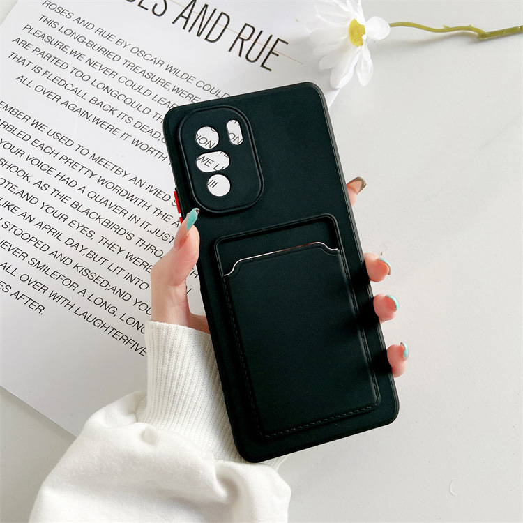 Case for Xiaomi Redmi Note 11 Pro 4G/5G Shockproof Full-Body Cover with Card Holder Slot & Precise Cutouts | Anti-Slip Anti-Fingerprint Soft TPU Protective Case. 