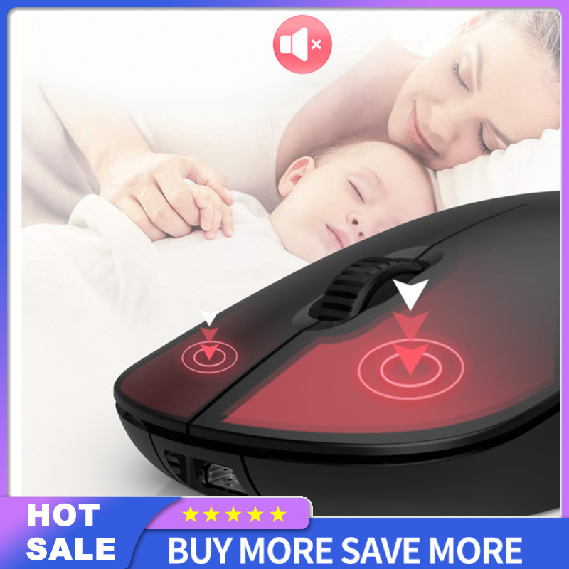 2.4g Wireless Gaming Mouse Ergonomic Office Business Mute Silent Mouse Controller For Laptop Computer