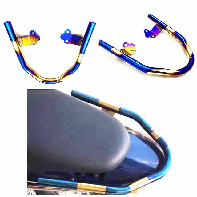 Tay xách wave titan 7 màu gắn wave alpha 2006 - 2020 wave 110, wave 50cc, rsx 2014-2020 điện phân 7 màu, sáng bóng, chống phai màu, baga sau 7 màu, tay dắt 7 màu, cảng sau wave 2017