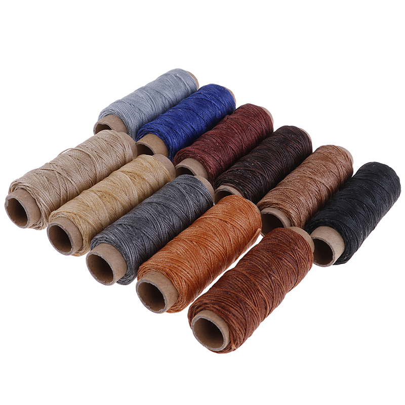 50m/roll Waxed Sewing Thread For Shoe Hand Stitching Crafts Tool Hand Stitching For Diy Sewing Thread. 