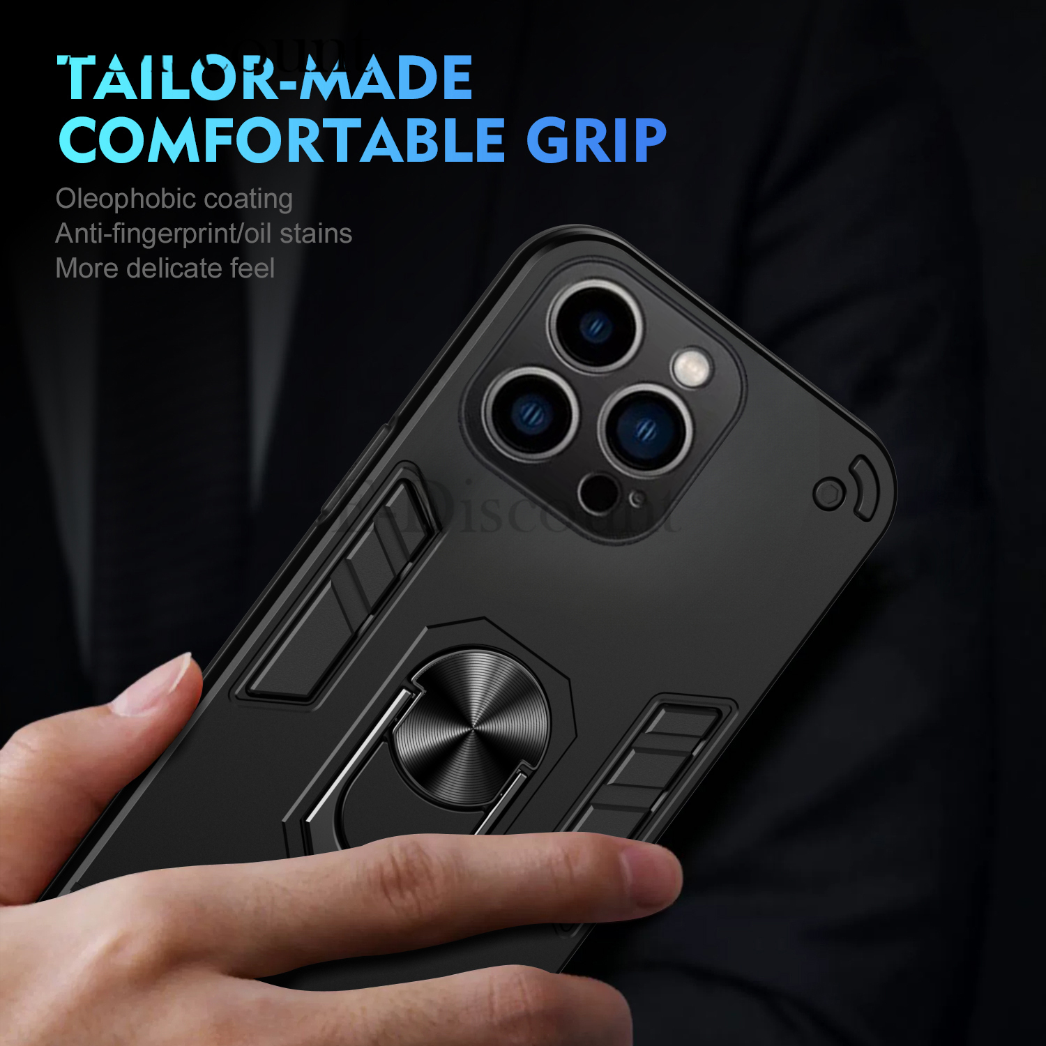 New Phone case Realme C75X C75 14X Back Cover Car Mounted Finger Ring Bracket Hard and Soft Dual Protection Fall Prevention For Realme C75X C75 14X case.