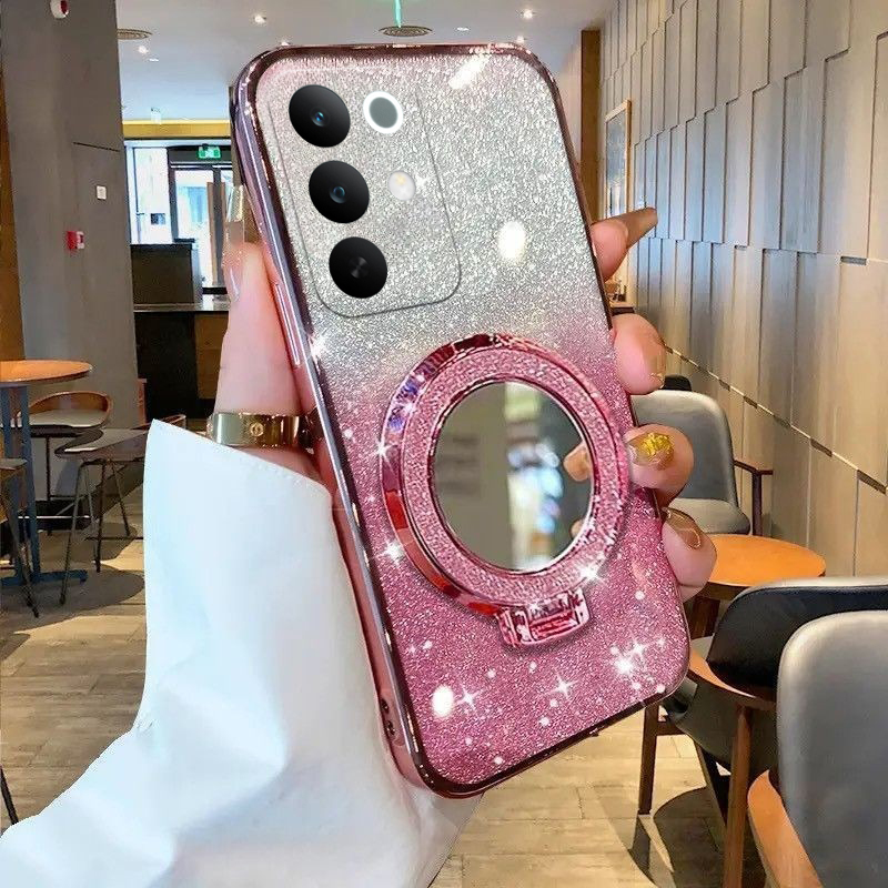 New%20Phone%20case%20Realme%20C85%20Pro%20Back%20cover%20with%20Makeup%20Mirror%20Holder%20Stand%20Luxury%20Shiny%20Gradient%20Plating%20Glitter%20Slim%20For%20Realme%20C85%20case%20-%20Image%204