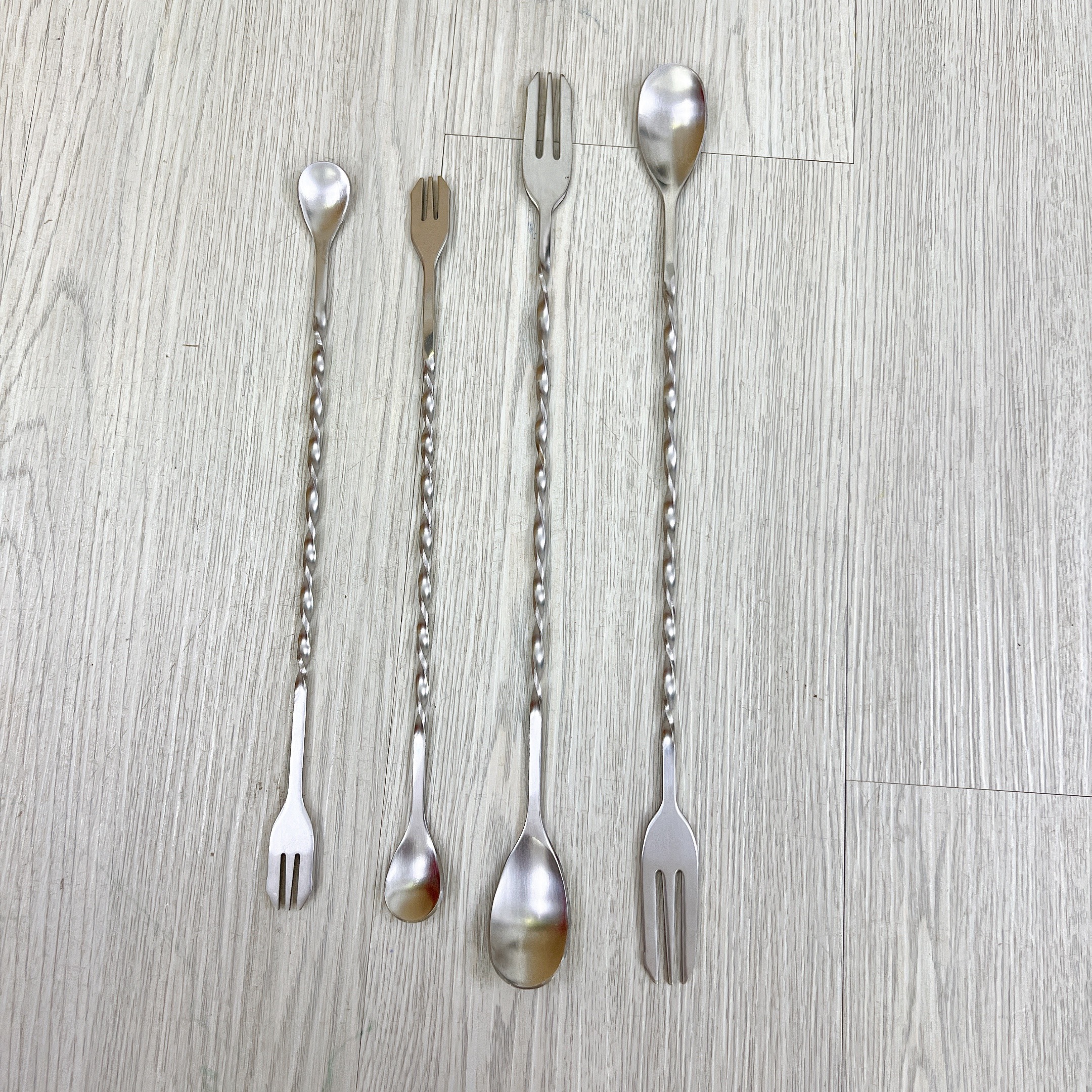 Thìa pha chế bar spoon 26cm hoặc 32cm (thìa bar, muỗng khuấy, thìa khuấy) - Muỗng Pha Chế Bartender