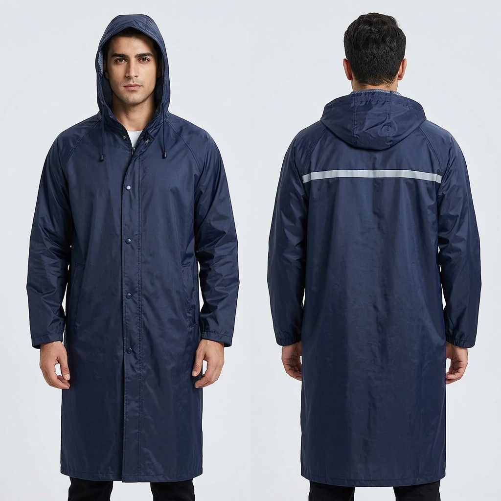 Raincoat super orbit overcoat colourful Multifunctional double part rain coat .