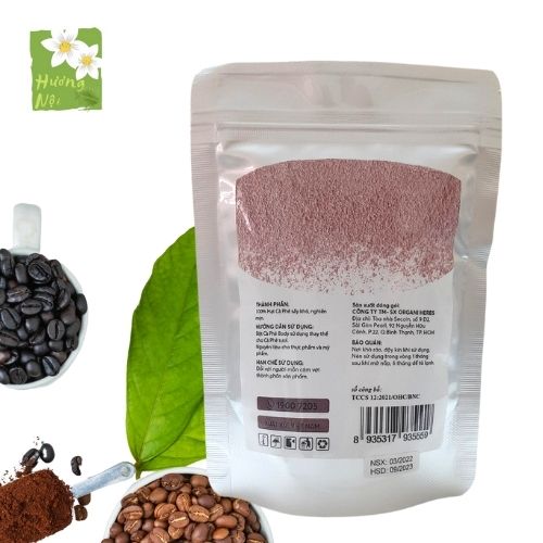 [HCM]Bột cà phê tẩy tế bào chết body Organic Herbs 100gr