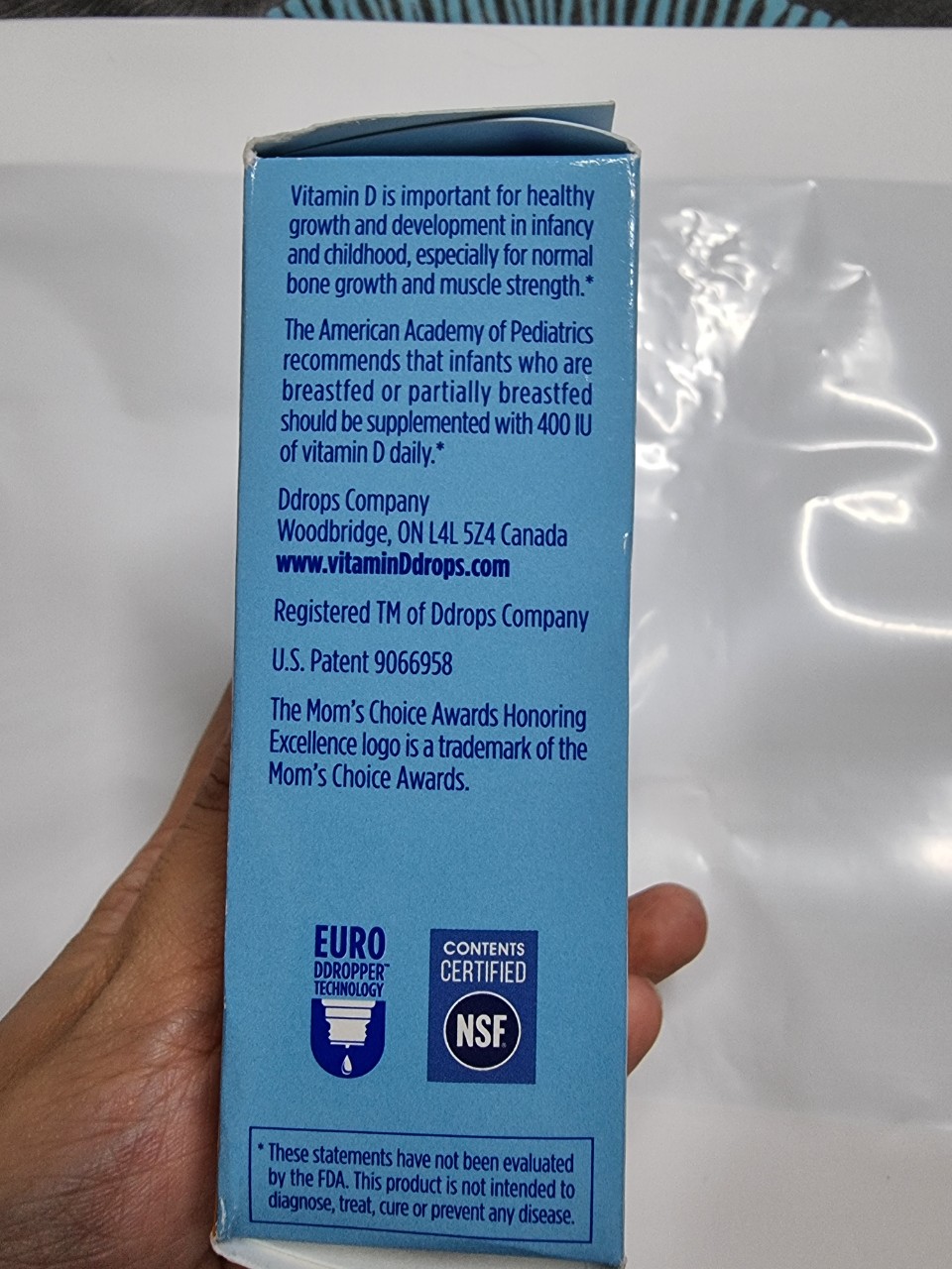 Baby Ddrops Vitamin D3 ddrop cho bé 90 giọt Mỹ