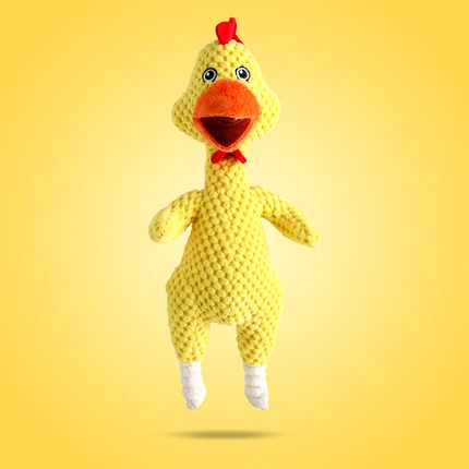 soft chicken dog toy