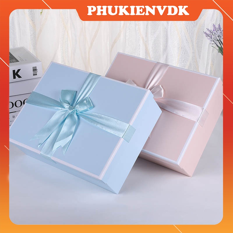 Hộp quà to kèm túi hộp quà sinh nhật hộp quà tặng cứng cao cấp