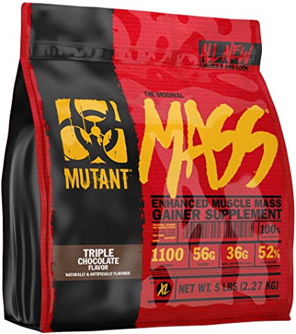 Mutant Mass สูตรเพิ่มน้ำหนัก ขนาด 2.27 kg. (5 lbs) (ของแท้100%) มีหน้าร้าน  รสชาติ Triple Chocolate