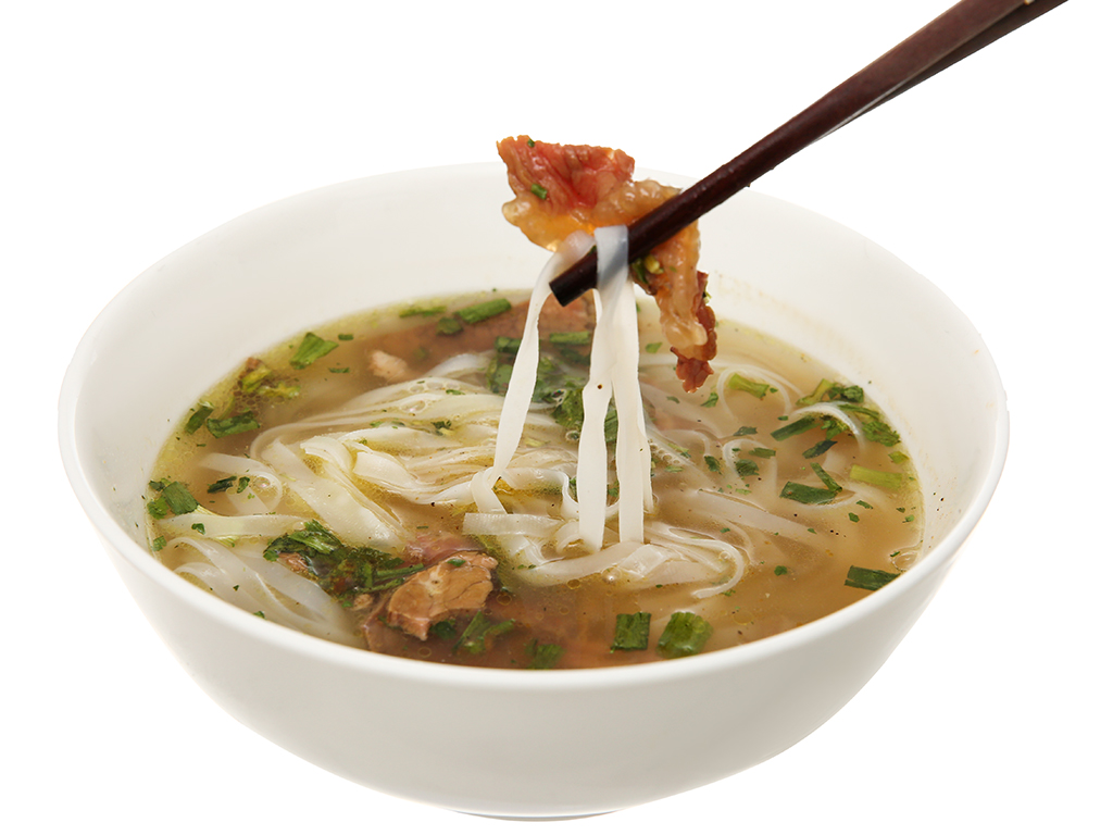 Phở bò Chinsu gói 132g (thịt bò nguyên miếng)