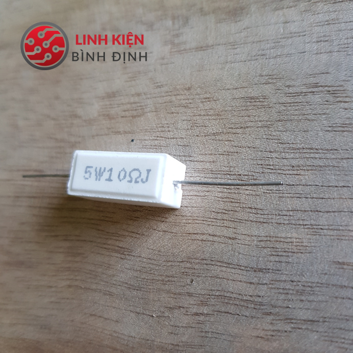 Điện trở sứ 10r 5W (túi 10 con)