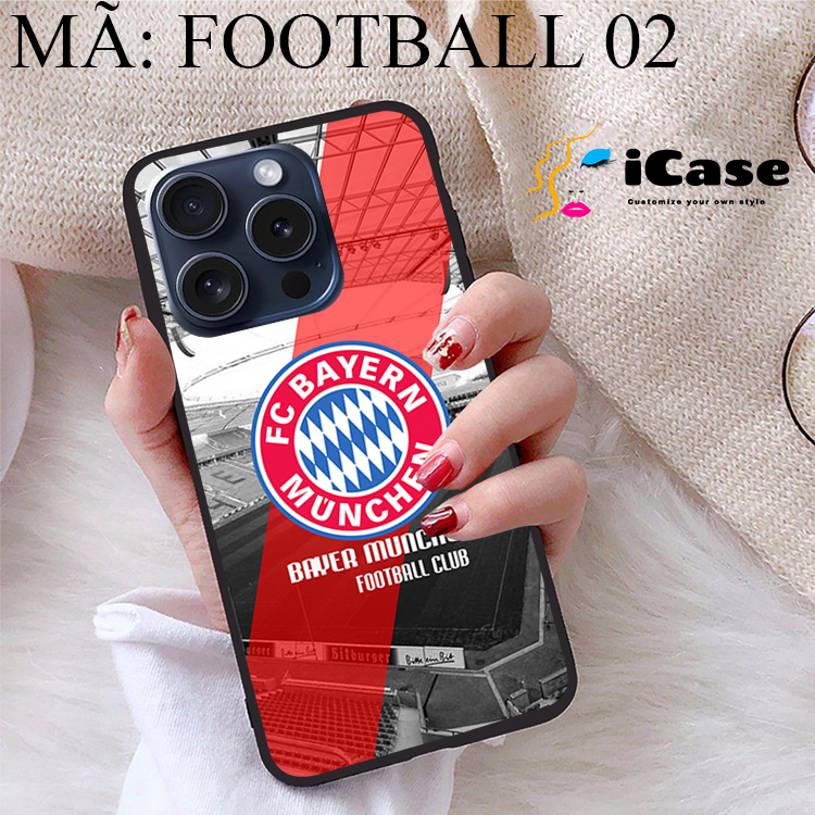 Ốp lưng iPhone 15 Pro viền dẻo TPU BST CLB Bóng Đá