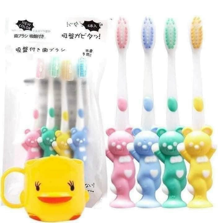 Sét 4 bàn chải đánh răng cho bé