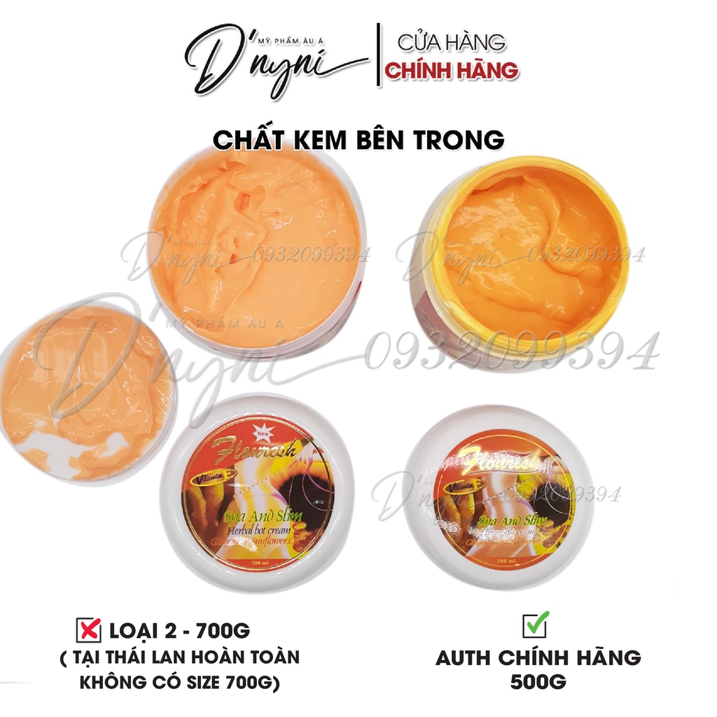 Kem Tan Mỡ Bụng Gừng Ớt Flourish Thái Lan 500ml