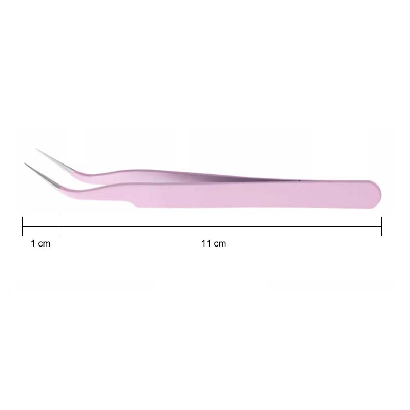 Derf Professional Stainless Steel False Eyelash Tweezers