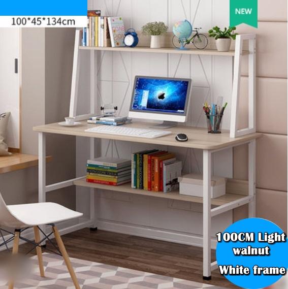 Scandinavian Study Table With Shelves Space Saving Ive
